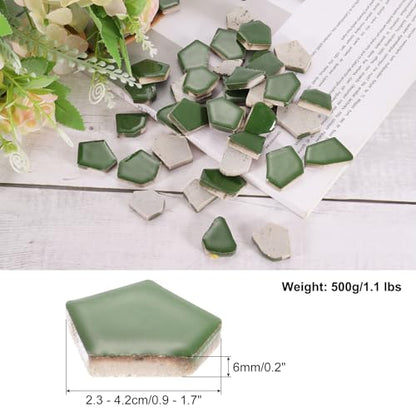 500g 1.1LB Irregular Ceramics Mosaic Tiles