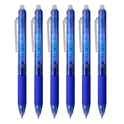 Retractable Erasable Gel Pens Clicker (6 Count)