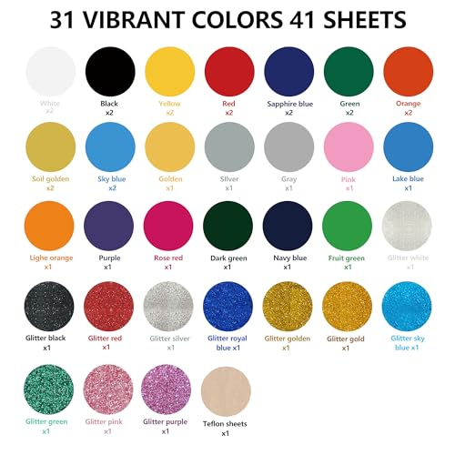 Heat Transfer Vinyl Glossy & Glitter Bundle
