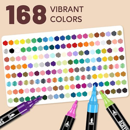 Acrylic Paint Markers (168 Count)