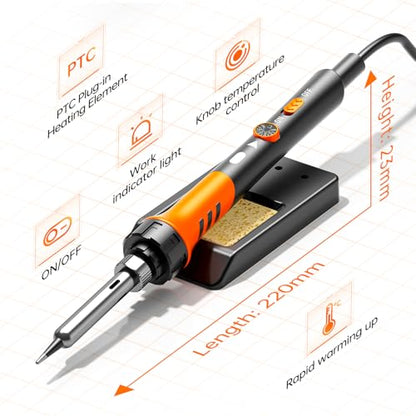 60W Adjustable Temperature Soldering Iron Kit