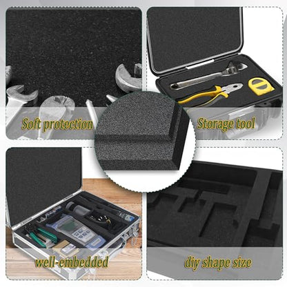 8 Pcs Polyethylene Foam Pads for Packing Foam Sheets 2 Size Cuttable High Density Cushioning Inserts Protective Foam for Packing Cases and Crafts