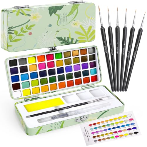 50 Colors Watercolor Paint Set (50 Count)