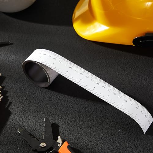 1 Pcs 39.37 Inch Magnetic Ruler Flexible Tape Magnetic Tape Measure with Both Inches and Centimeters