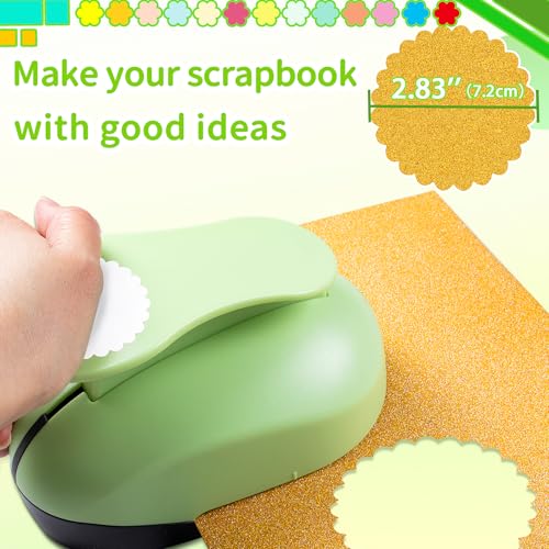 Circle Punch 2.8 Inch Scalloped Circle Cutter