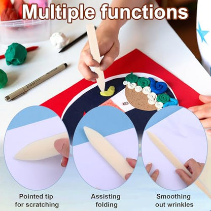 20 PCS Bone Folder Tool Plastic Bone Folder Crafts Scoring Folding Creasing Paper Crafting Scrapbooking Tool for Paper Leathercrafts Bookbinding and DIY Card Making Handmade