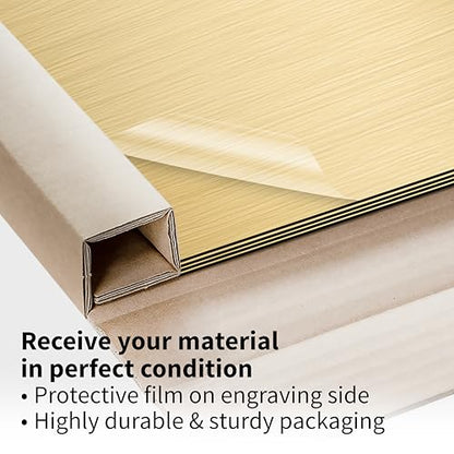 Metallic Looking Acrylic Sheet (4 Count)
