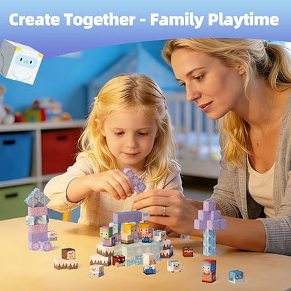 100PCS Magnetic Blocks Magnet Building Princess Castle Toys