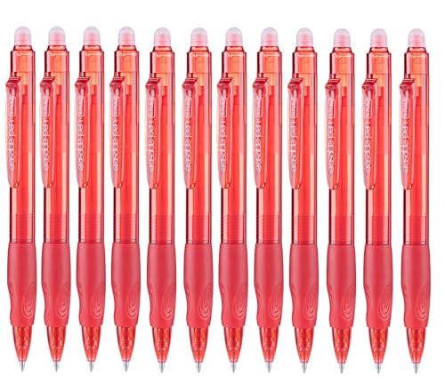 Erasable Pens Click Fine Point 0.7 mm Retractable Erasable Gel Pens for Completing Sudoku and Crossword Puzzles 12 Pack (12 Count)