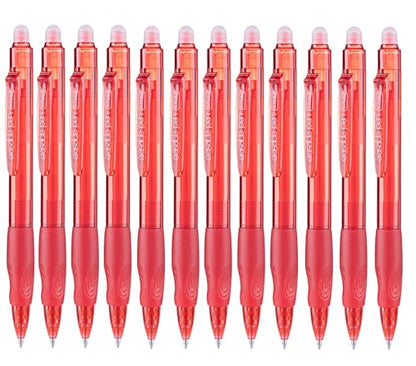 Erasable Pens Click Fine Point 0.7 mm Retractable Erasable Gel Pens for Completing Sudoku and Crossword Puzzles 12 Pack (12 Count)