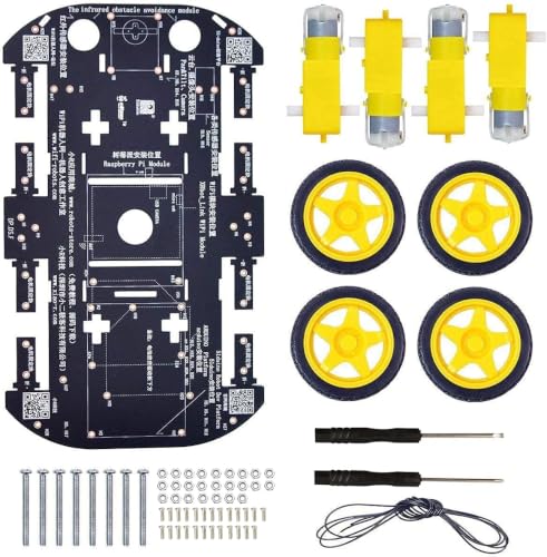 Robot Chassis 4WD Robot Car Smart Chassis Kit with 4 TT Motor for Arduino