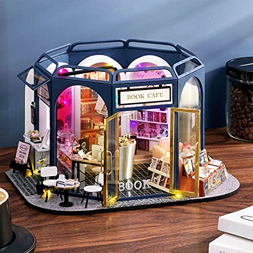DIY Miniature Dollhouse Kit with Furniture Plus Dust Proof for Teens Adults