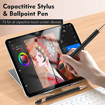 12 PCS 2 in 1 Stylus Ballpoint Pen with Stylus Tip (12 Count)