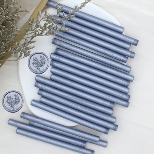 Grey Blue Wax Seal Sticks 20pcs