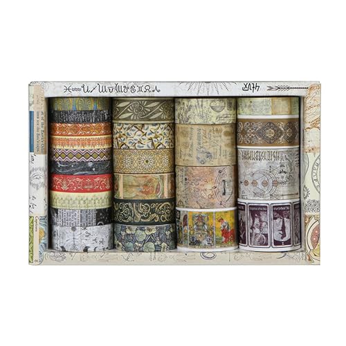 Vintage Washi Tape Set (24 Count)