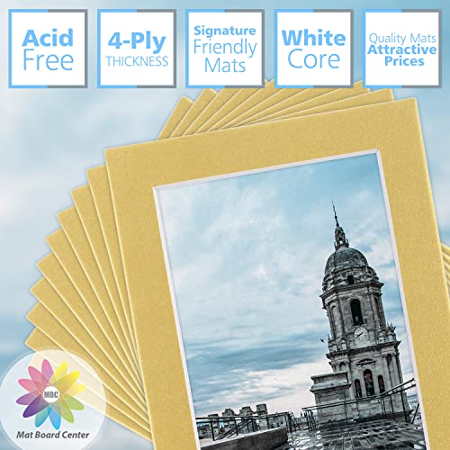 Mat Board Center 10 Pack 5x7 Photo Mats for 4x6 Picture