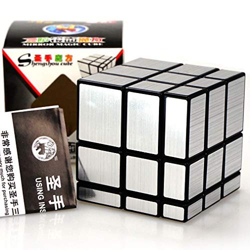 Mirror Speed Cube 3x3 Magic Cube Puzzle Brain Teaser Game Silver