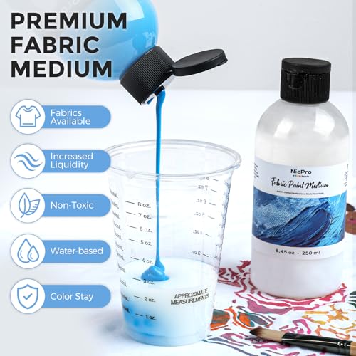 8.45oz Professional Effects Fabric Medium for Fabric Paint (8.45 Fl Oz)