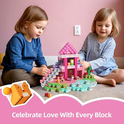 100PCS Magnetic Blocks Princess Building Toys for Girls Age 3+
