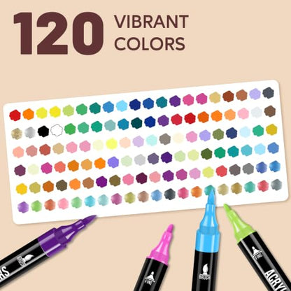Acrylic Paint Markers (120 Count)
