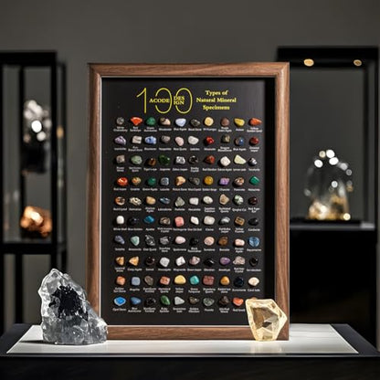 Natural Mineral Specimen Shadow Box