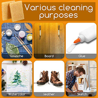 12 Pieces Glue Residue Pick up Eraser Rubber Cement Eraser Cleaning Rubber for Removing Adhesive and Residues from Paper Plastic and More (12 Count)