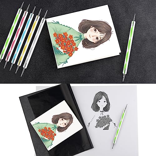150 Sheets Black Carbon Copy Paper and Tracing Paper with Tool Set (150 Count)