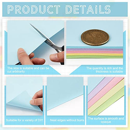 100 Sheets 5 Shades Cardstock Paper (100 Count)