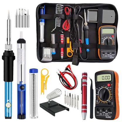 Soldering Iron Kit with Digital Multimeter (11 Count)