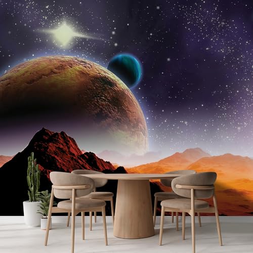 Wall Sticker Wall Mural Peering into a Vibrantly Colored Space