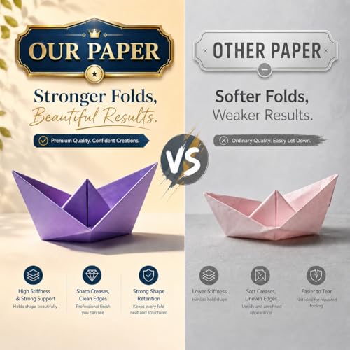 Origami Paper 1000 Sheets 6x6 Inch Colored Craft Paper Double Sided (1000 Count)