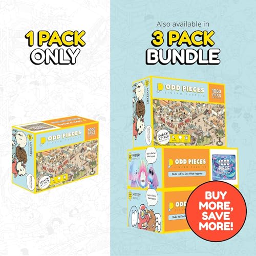 Jigsaw Puzzles 1000 Pieces with Storytelling Comics (1000 Count)