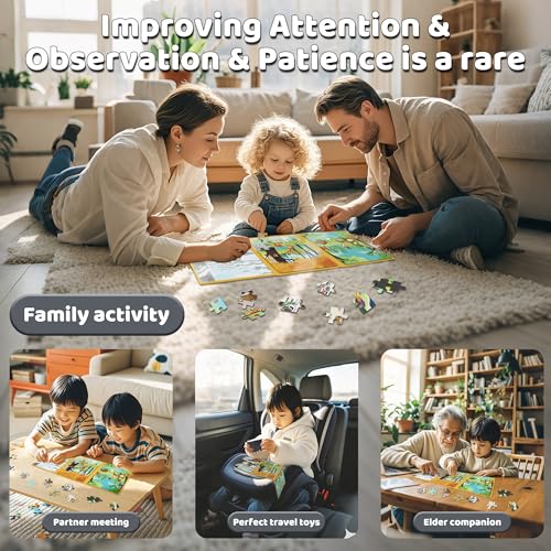 Magnetic Puzzles for Toddlers 3 (60 Count)