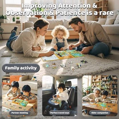 Magnetic Puzzles for Toddlers 3 (60 Count)