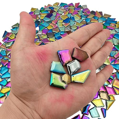 1.1LB Irregular Ceramics Mosaic Tiles (160 Count)