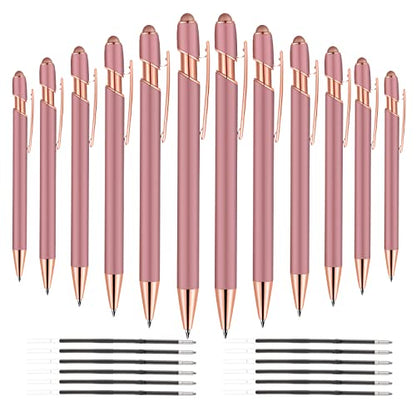 12 PCS 2 in 1 Stylus Ballpoint Pen with Stylus Tip (12 Count)