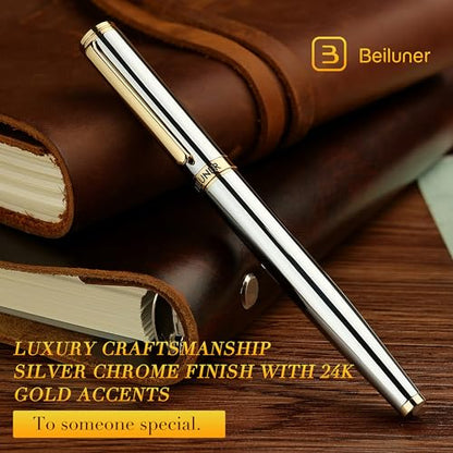 Silver Chrome Fountain Pen