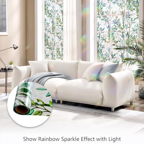 Window Privacy Film Rainbow Stained Glass Cling