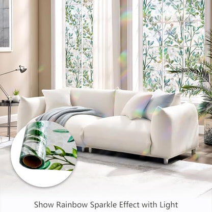 Window Privacy Film Rainbow Stained Glass Cling