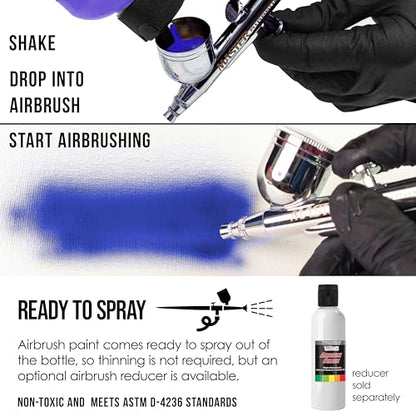 Opaque White Acrylic Airbrush Paint (8 Fl Oz)