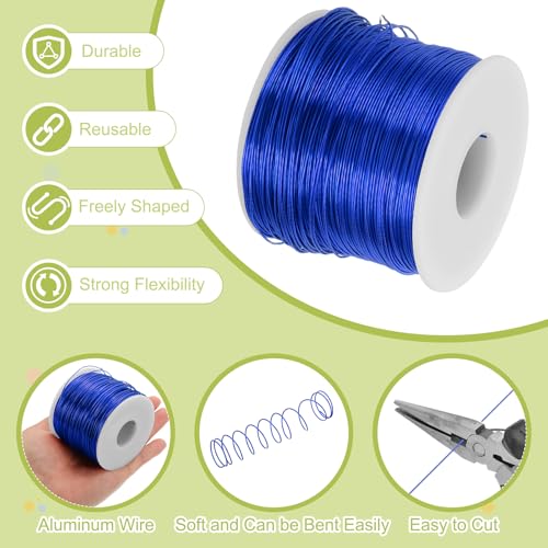 20 Gauge Anodized Aluminum Craft Wire Bendable Bonsai Training Wire 771 Feet 0.8mm for Sculpting Crafts Wreath Floral Beading Jewelry Making