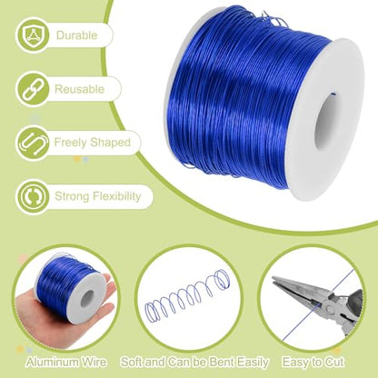 20 Gauge Anodized Aluminum Craft Wire Bendable Bonsai Training Wire 771 Feet 0.8mm for Sculpting Crafts Wreath Floral Beading Jewelry Making