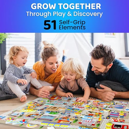 City Felt Board for Kids 3 (61 Count)