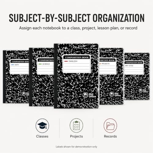 Marble Composition Notebooks (5 Count)