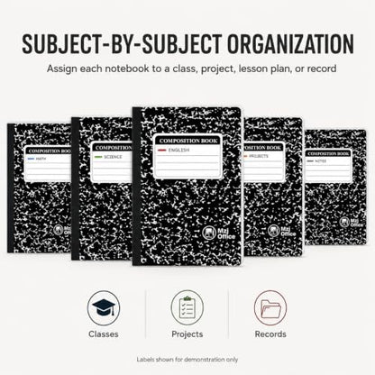 Marble Composition Notebooks (5 Count)