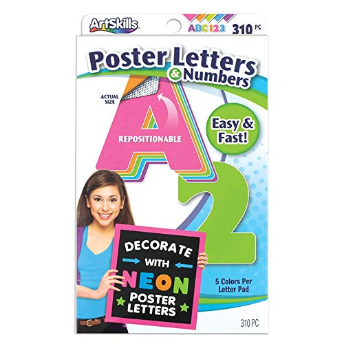Poster Letters 2.5” Paper Letters for Poster Board Projects