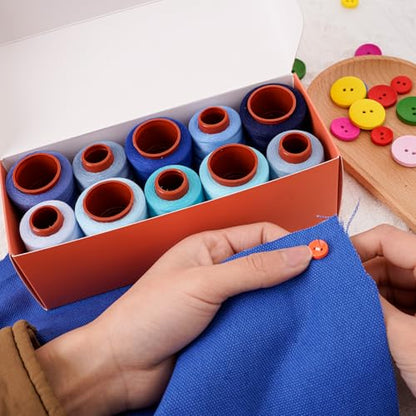 10 Pcs Sewing Thread Set (24000 Foot)