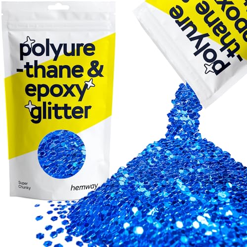 Resin Glitter Sapphire Blue 100g Super Chunky (3.5 Ounce)