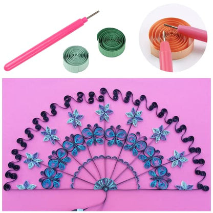 19 Piece Beginner Paper Quilling Tool Kit for 2D and 3D Paper Art