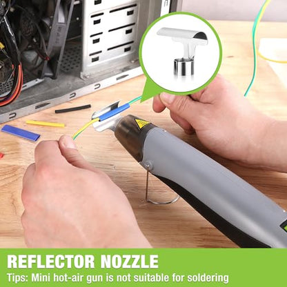 400W Mini Heat Gun with Reflector Nozzle and 2 Temp Settings